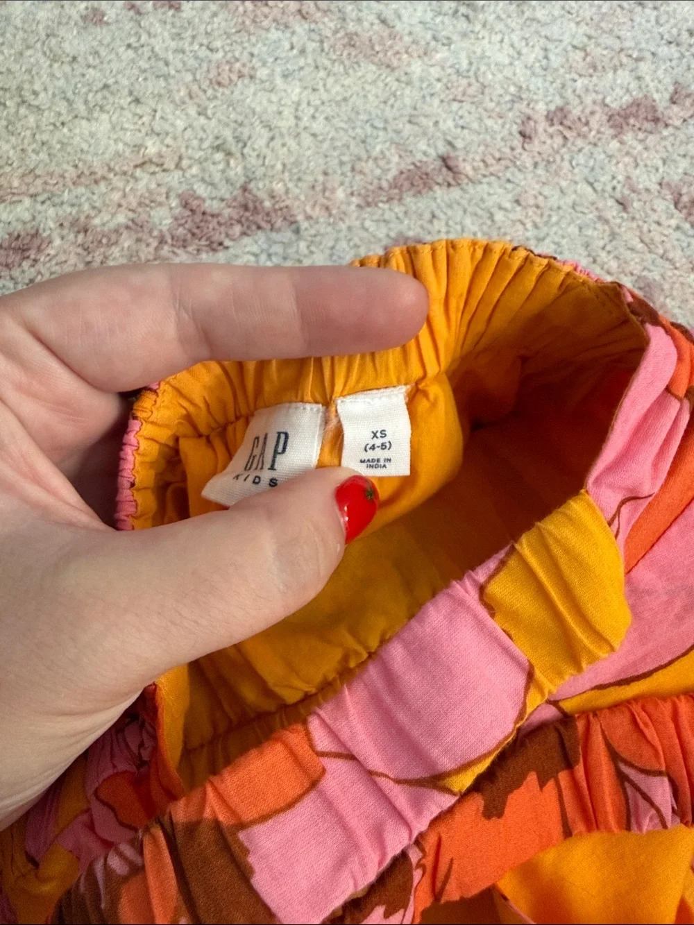 GAP Girls' Floral Sundress - Yellow, Pink & Orange